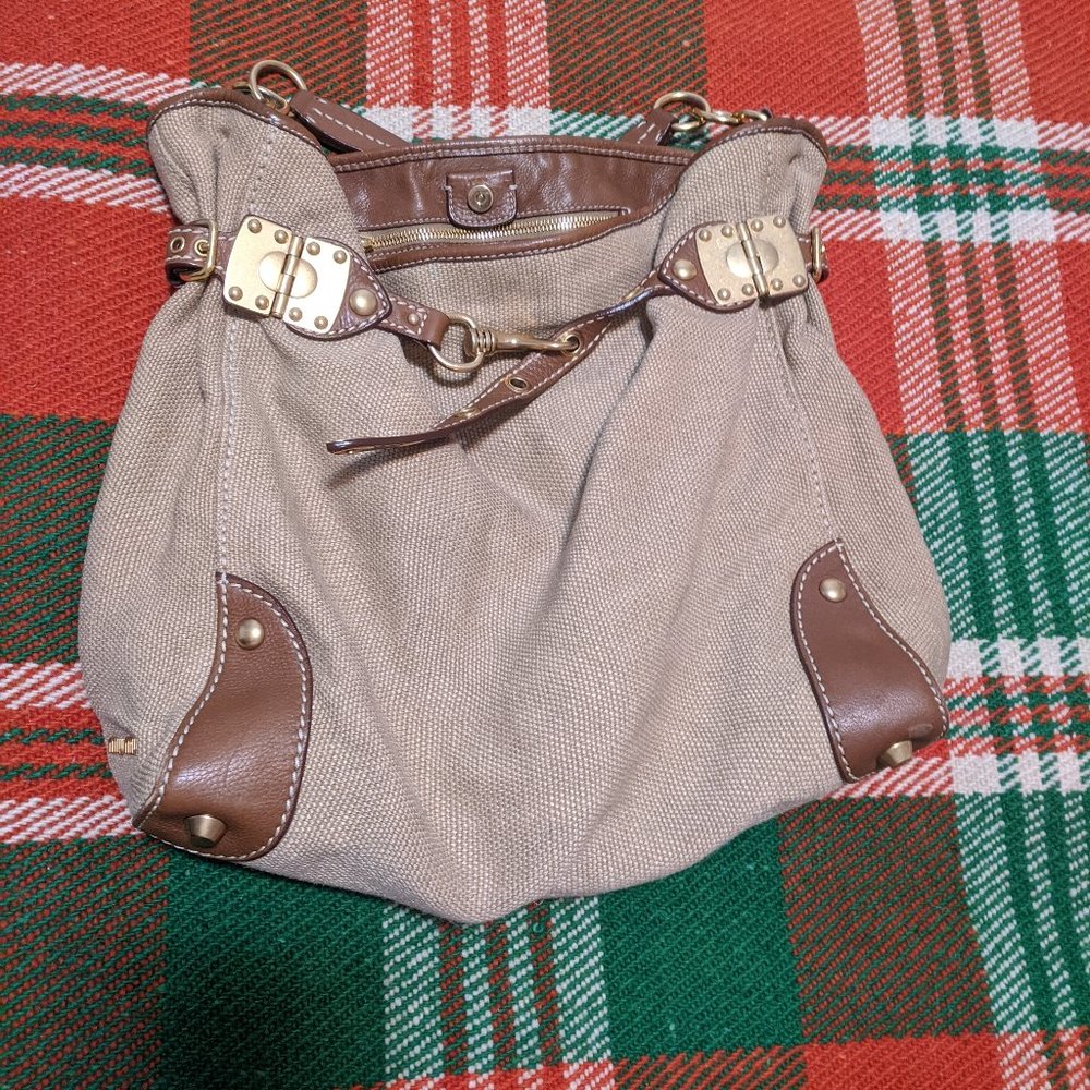 Miu Miu Canvas Tote Bag